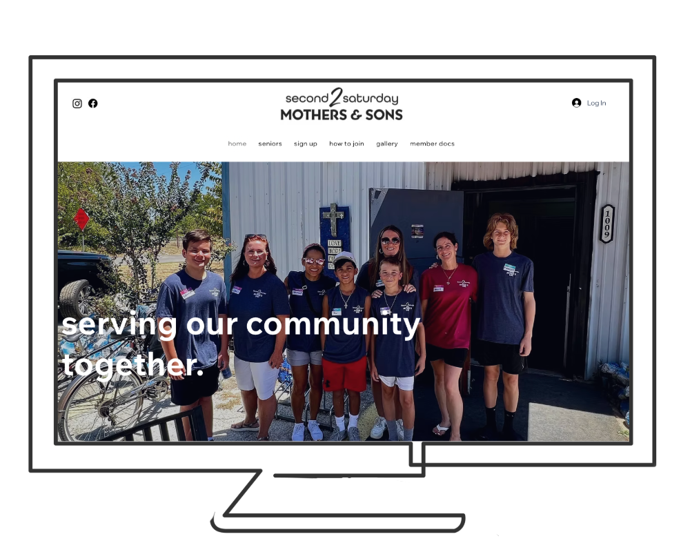 Second Saturday Mothers and Sons, Mother and Son Volunteer Group Website